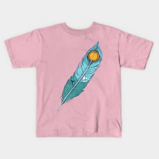 feather landscape Kids T-Shirt